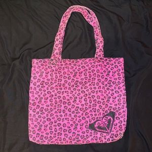 Pink Cheeta Print Roxy Tope Bag